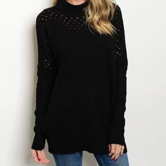 Black Knit Sweater - Picture 1 of 1